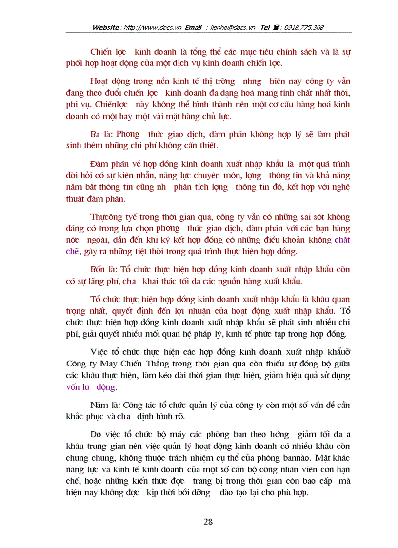 image for page Giải pháp thúc đẩy hoạt động kinh doanh xuất nhập khẩu của Công ty may Chiến Thắng