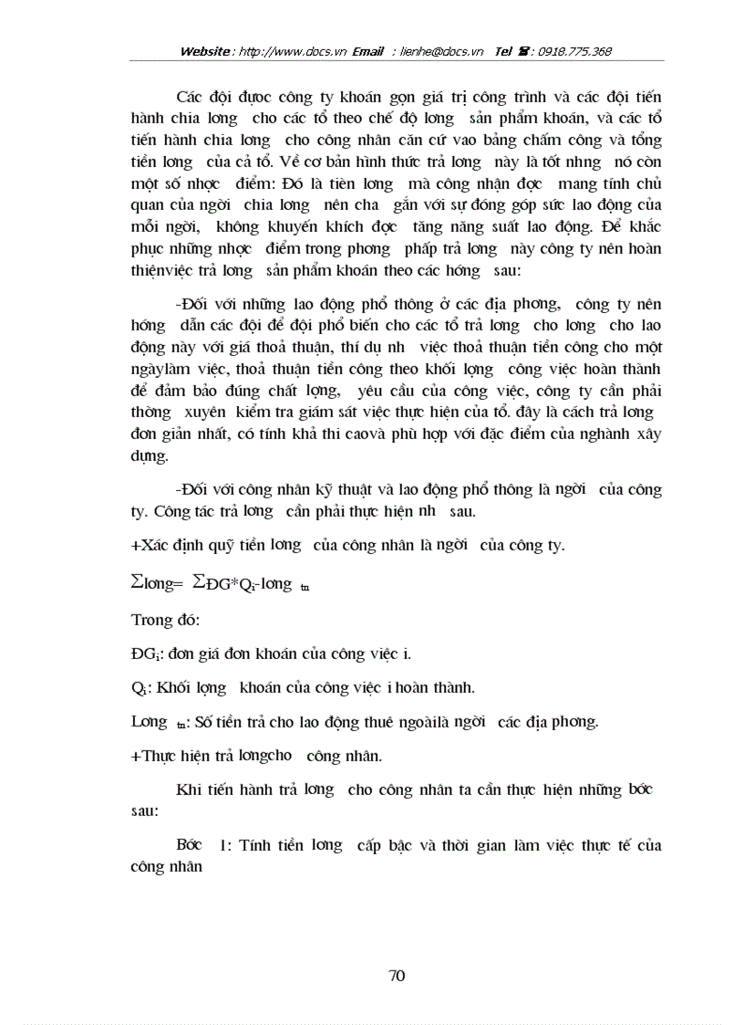 image for page Hoàn thiện các hình thức trả lương ở công tycông trình giao thông 134