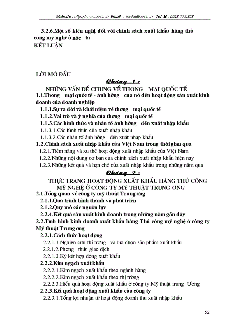 image for page Hoạt động xuất khẩu hàng thủ công mỹ nghệ tại Công ty mỹ thuật Trung ương