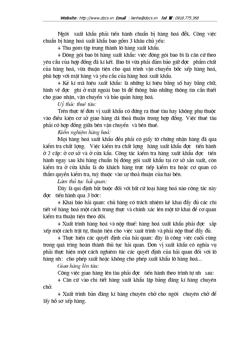 image for page 1số giải pháp chủ yếu nhằm thúc đẩy xuất khẩu mặt hàng nông sản tại Công ty XNK tổng hợp