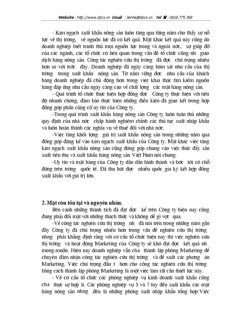 image for page 1số giải pháp chủ yếu nhằm thúc đẩy xuất khẩu mặt hàng nông sản tại Công ty XNK tổng hợp