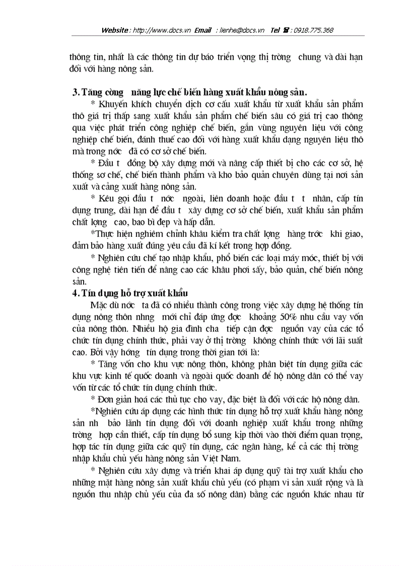 image for page 1số giải pháp chủ yếu nhằm thúc đẩy xuất khẩu mặt hàng nông sản tại Công ty XNK tổng hợp
