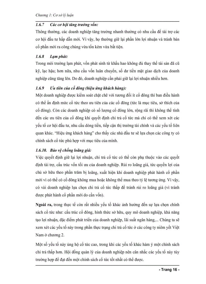 image for page Chính sách cổ tức của các công ty niêm yết trên thị trường chứng khoán Việt Nam