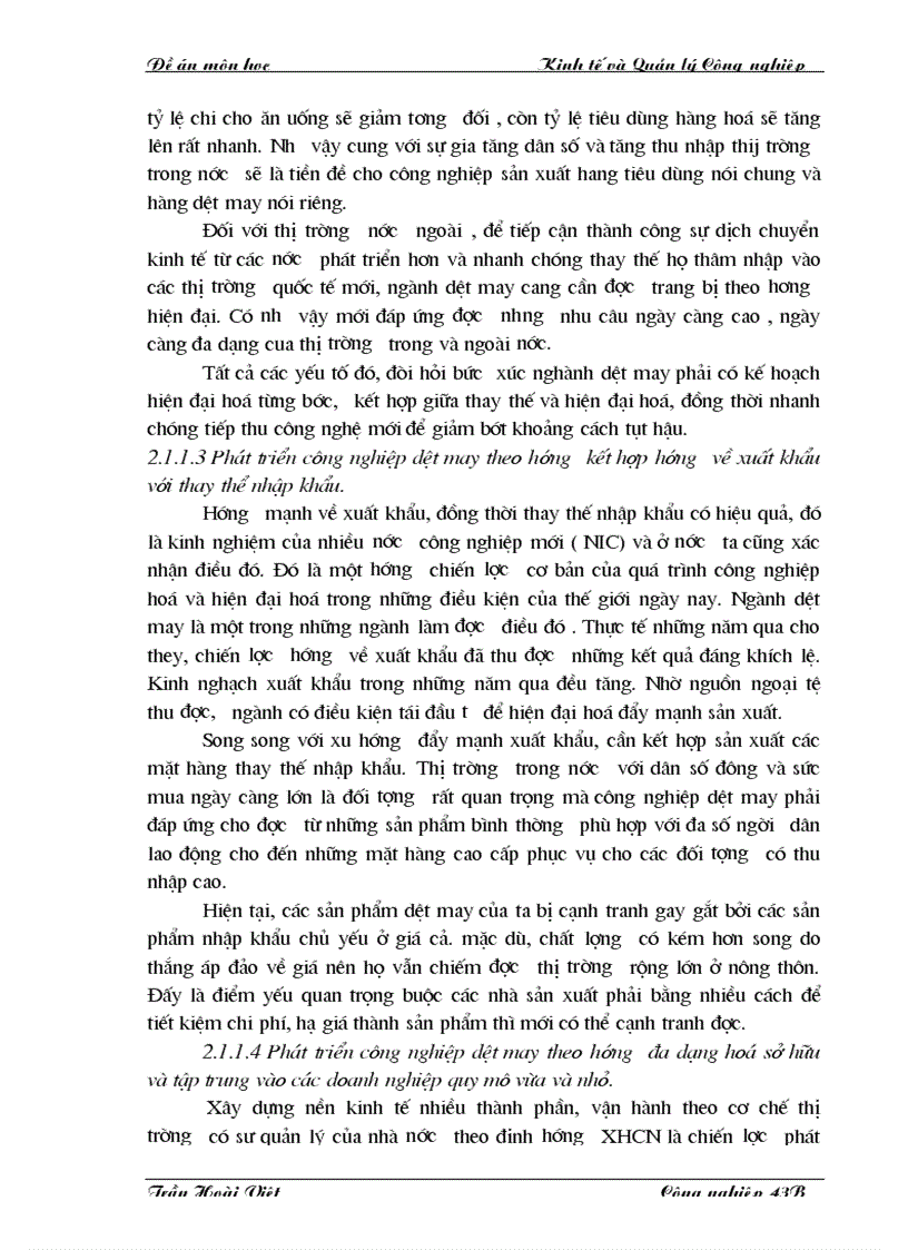 image for page Ngành Dệt May Việt Nam trên con đường hội nhập