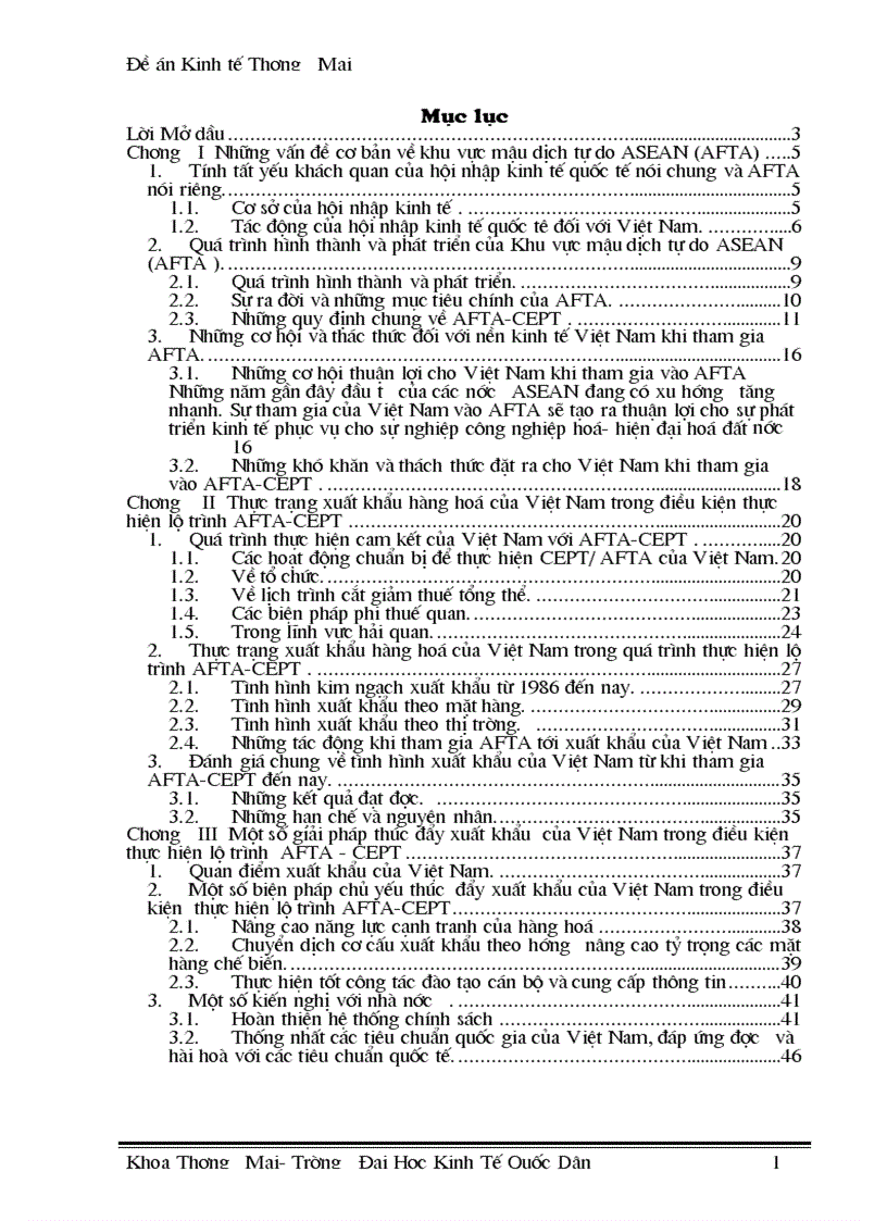 image for page Xuất khẩu hàng hoá của Việt Nam trong điều kiện thực hiện lộ trình AFTA CEPT