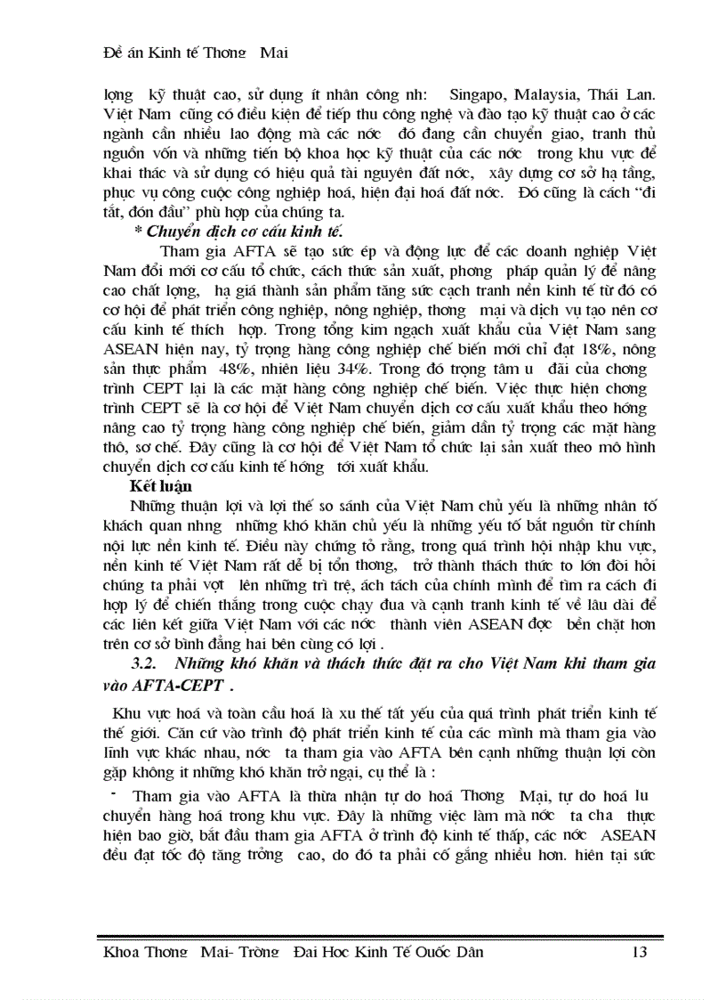 image for page Xuất khẩu hàng hoá của Việt Nam trong điều kiện thực hiện lộ trình AFTA CEPT