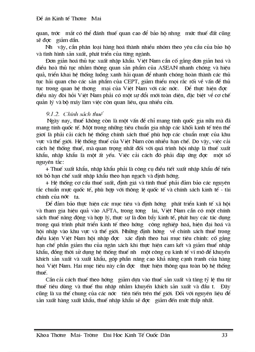 image for page Xuất khẩu hàng hoá của Việt Nam trong điều kiện thực hiện lộ trình AFTA CEPT