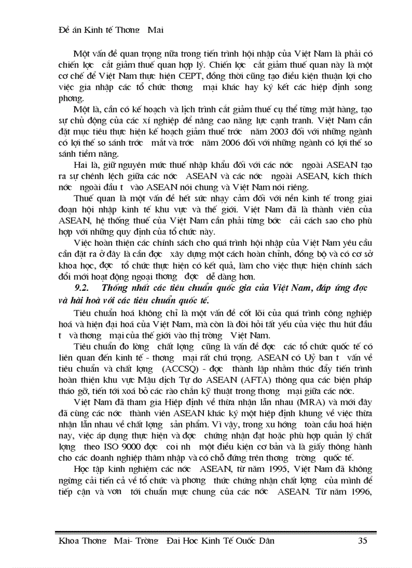 image for page Xuất khẩu hàng hoá của Việt Nam trong điều kiện thực hiện lộ trình AFTA CEPT