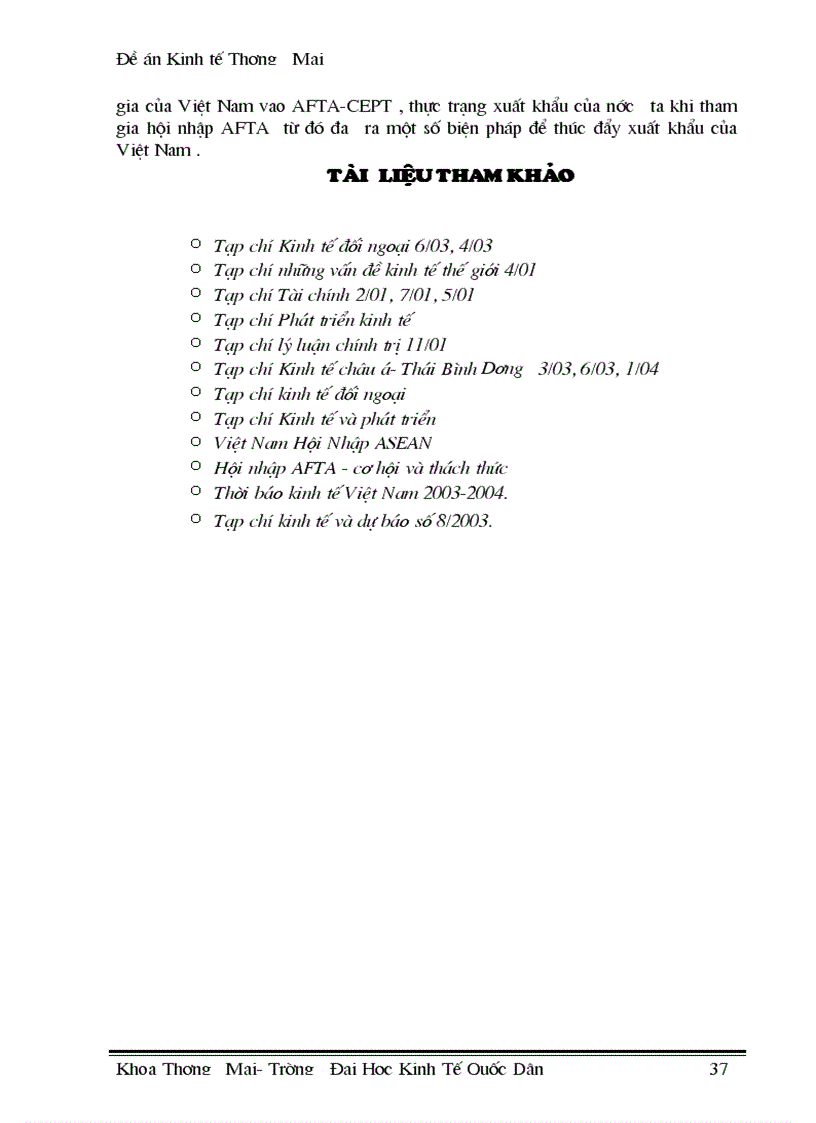 image for page Xuất khẩu hàng hoá của Việt Nam trong điều kiện thực hiện lộ trình AFTA CEPT