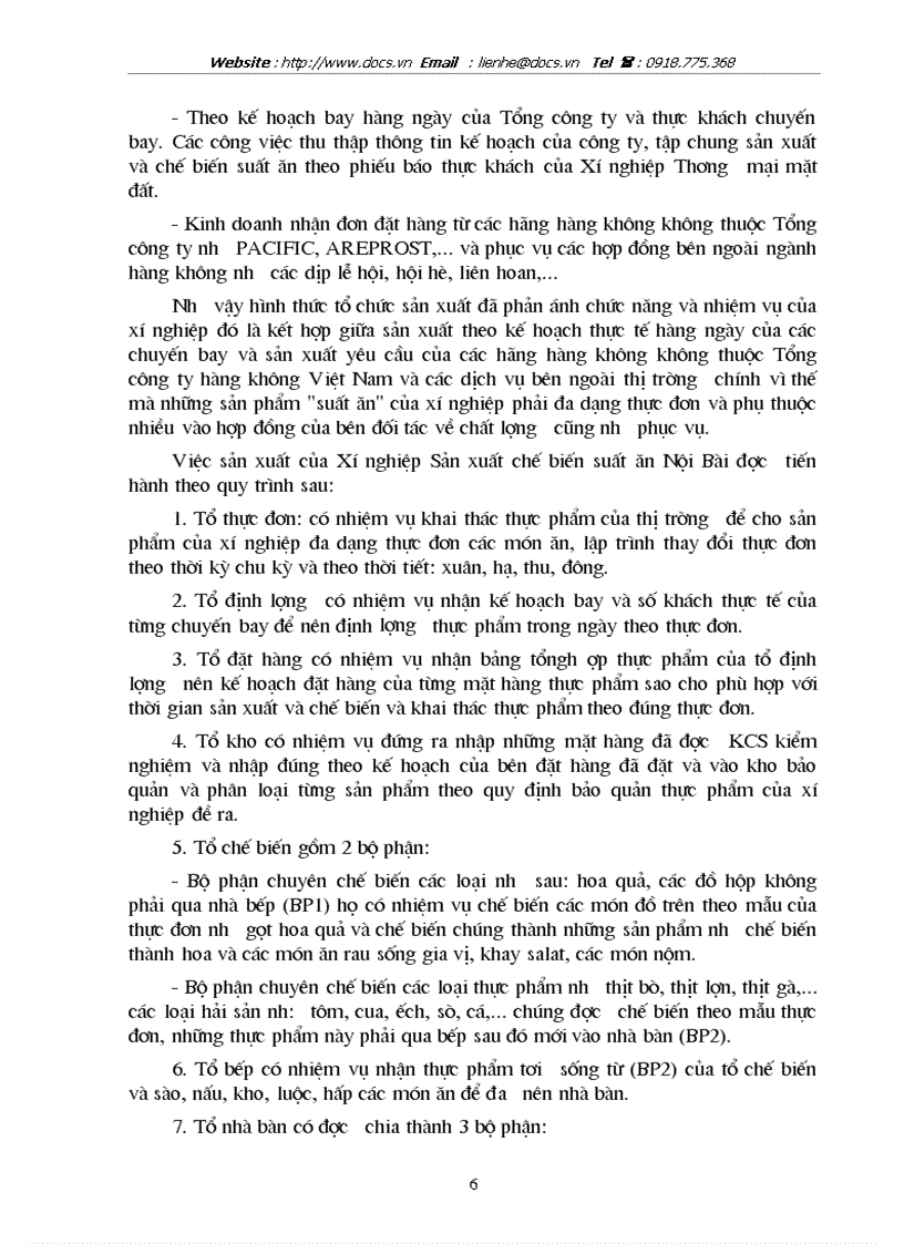 image for page Tại Xí nghiệp sản xuất chế biến suất ăn Nội Bài