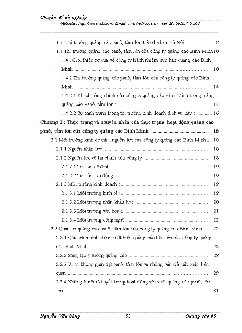 image for page Hoạt động quảng cáo panô tấm lớn của công ty quảng cáo Bỡnh Minh thực trạng và giải pháp