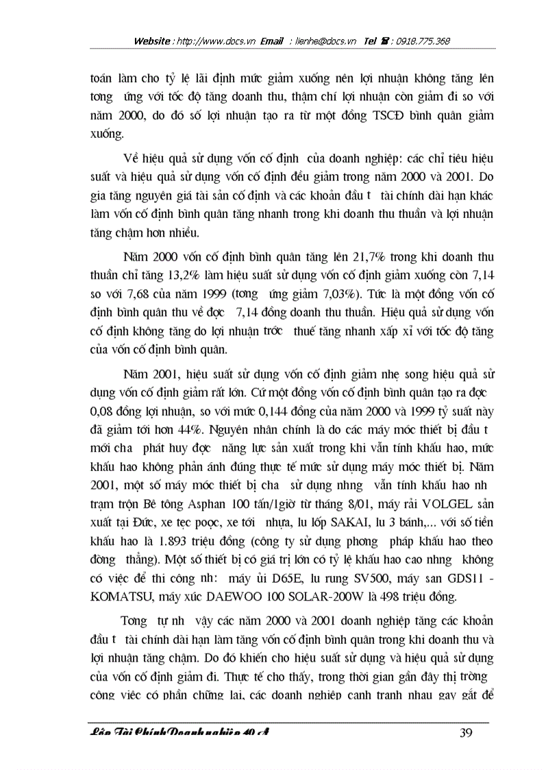 image for page Giải pháp nâng cao hiệu quả sử dụng vốn tại Công ty Tây Hồ Bộ Quốc phòng