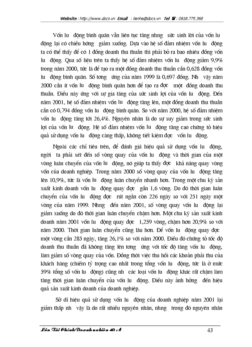 image for page Giải pháp nâng cao hiệu quả sử dụng vốn tại Công ty Tây Hồ Bộ Quốc phòng
