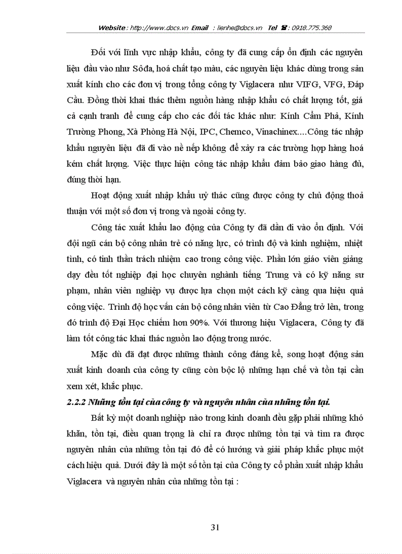 image for page Tại công ty cổ phần xuất nhập khẩu Viglacera