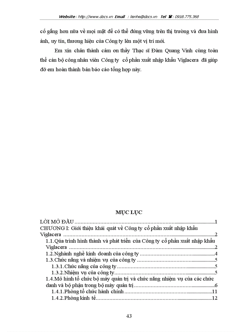 image for page Tại công ty cổ phần xuất nhập khẩu Viglacera