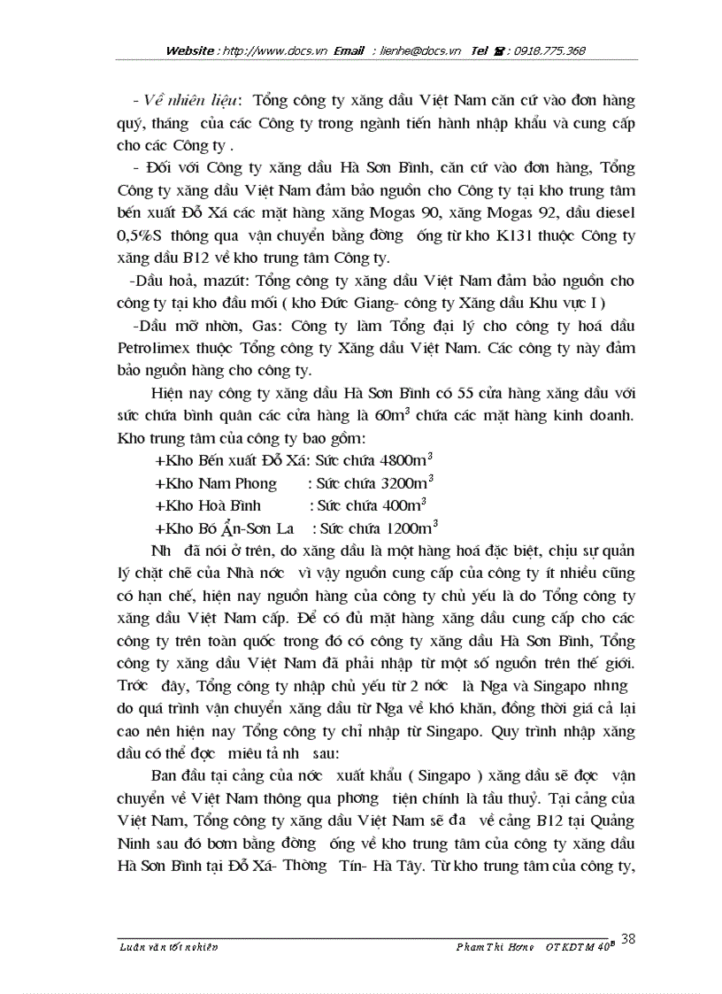 image for page 1số phương hướng và giải pháp nhằm phát triển thị trường của Công ty xăng dầu Hà Sơn Bình