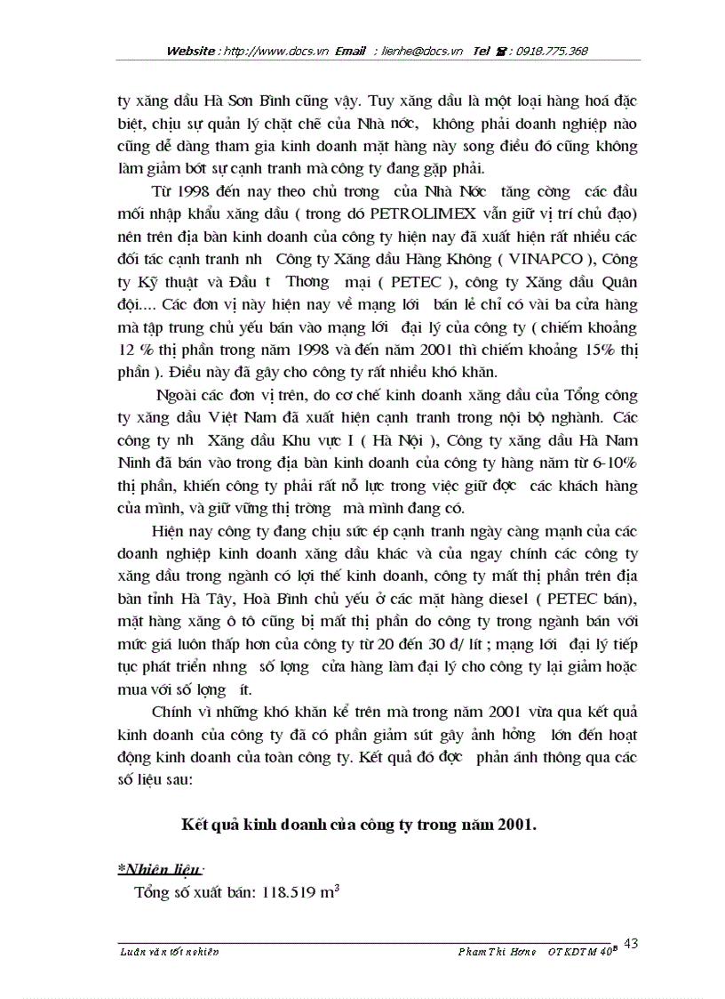 image for page 1số phương hướng và giải pháp nhằm phát triển thị trường của Công ty xăng dầu Hà Sơn Bình