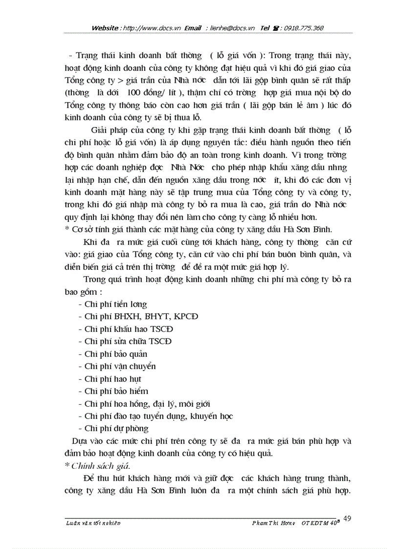 image for page 1số phương hướng và giải pháp nhằm phát triển thị trường của Công ty xăng dầu Hà Sơn Bình