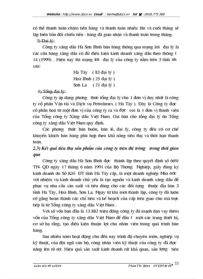 image for page 1số phương hướng và giải pháp nhằm phát triển thị trường của Công ty xăng dầu Hà Sơn Bình
