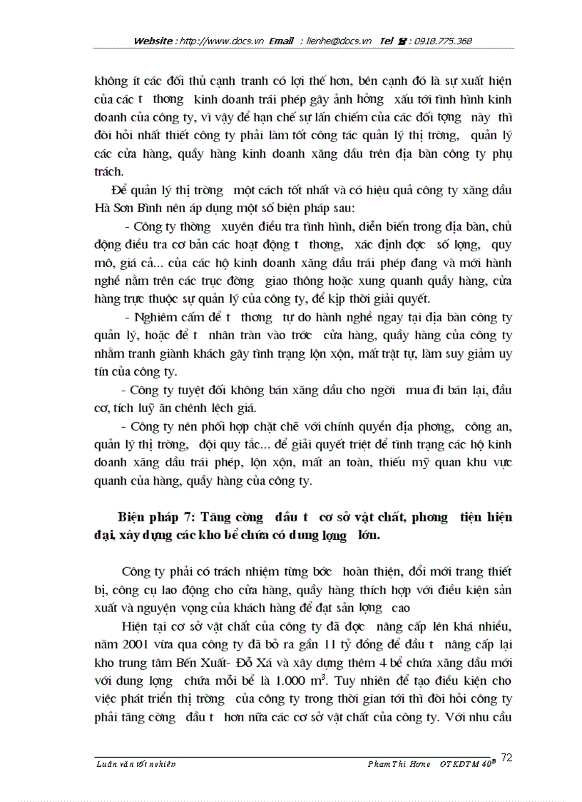 image for page 1số phương hướng và giải pháp nhằm phát triển thị trường của Công ty xăng dầu Hà Sơn Bình