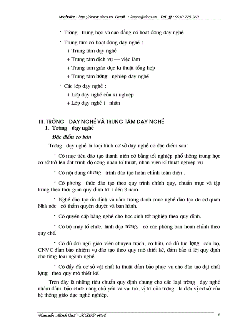 image for page 1số ý kiến về công tác dạy nghề của trường dạy nghề và trung tâm dạy nghề