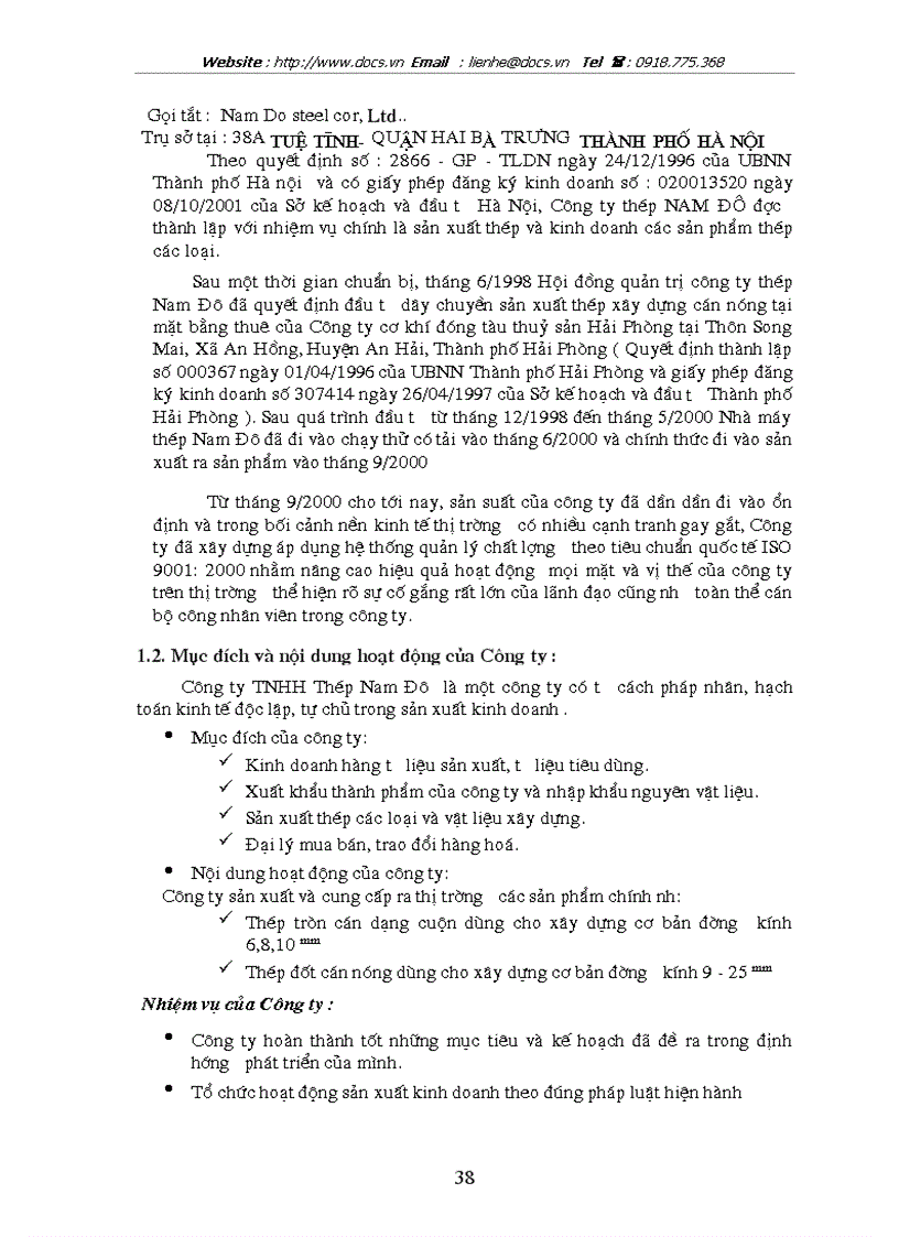 image for page Hoàn thiện kế toán tiêu thụ thành phẩm và xác định kết quả tiêu thụ thành phẩm tại công ty tnhh thép nam đô