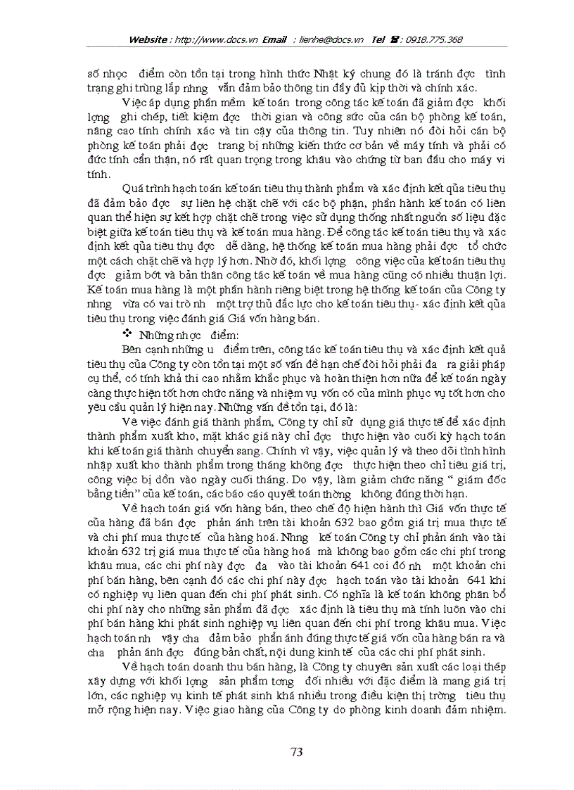 image for page Hoàn thiện kế toán tiêu thụ thành phẩm và xác định kết quả tiêu thụ thành phẩm tại công ty tnhh thép nam đô