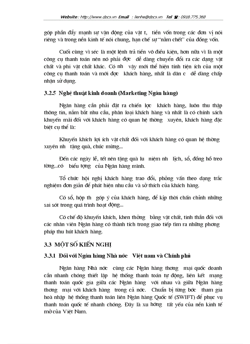 image for page Giải pháp mở rộng và hoàn thiện công tác thanh toán không dùng tiền mặt tại chi nhánh Ngân hàng Công thương Đống Đa