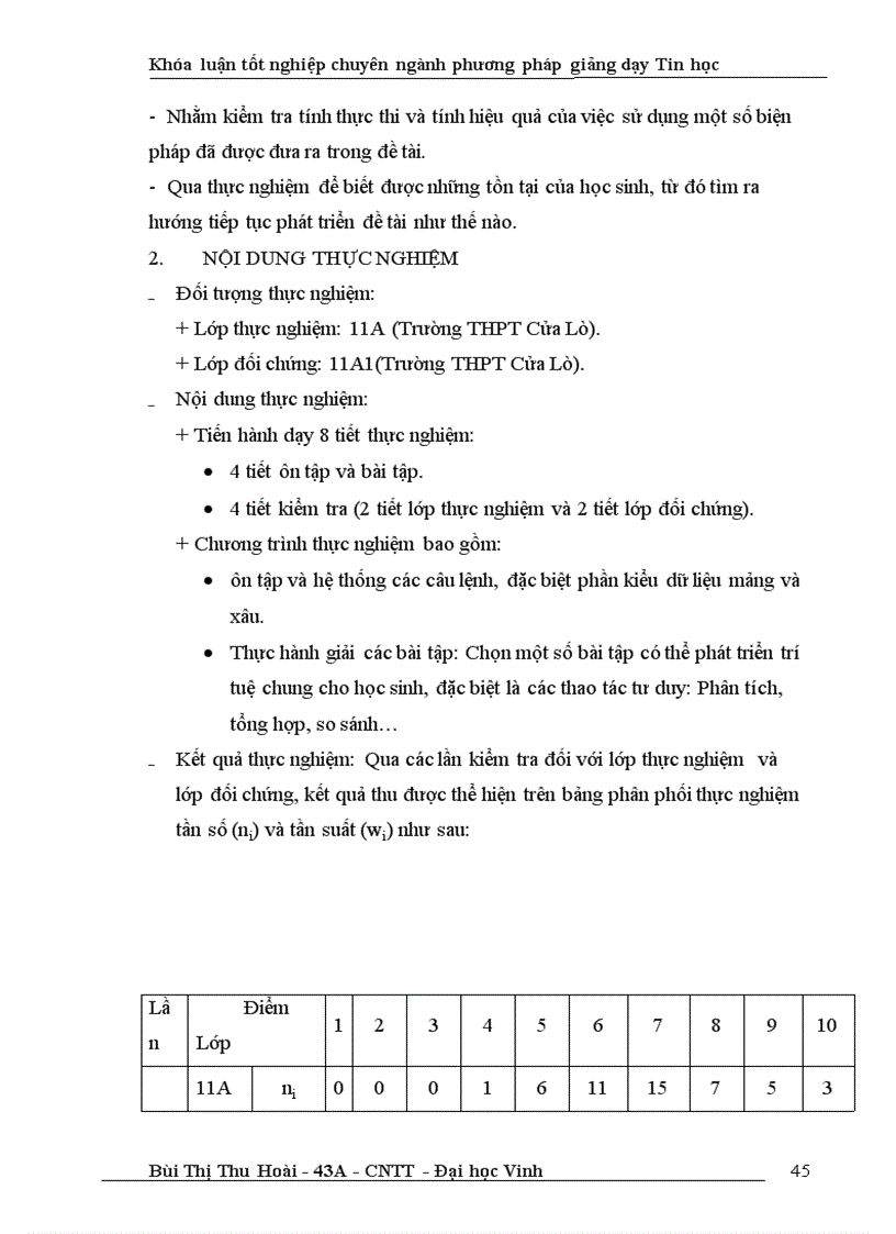 image for page Hình thành và phát triển năng lực trí tuệ chung cho học sinh THPT thông qua giảng dạy ngôn ngữ lập trình Pascal