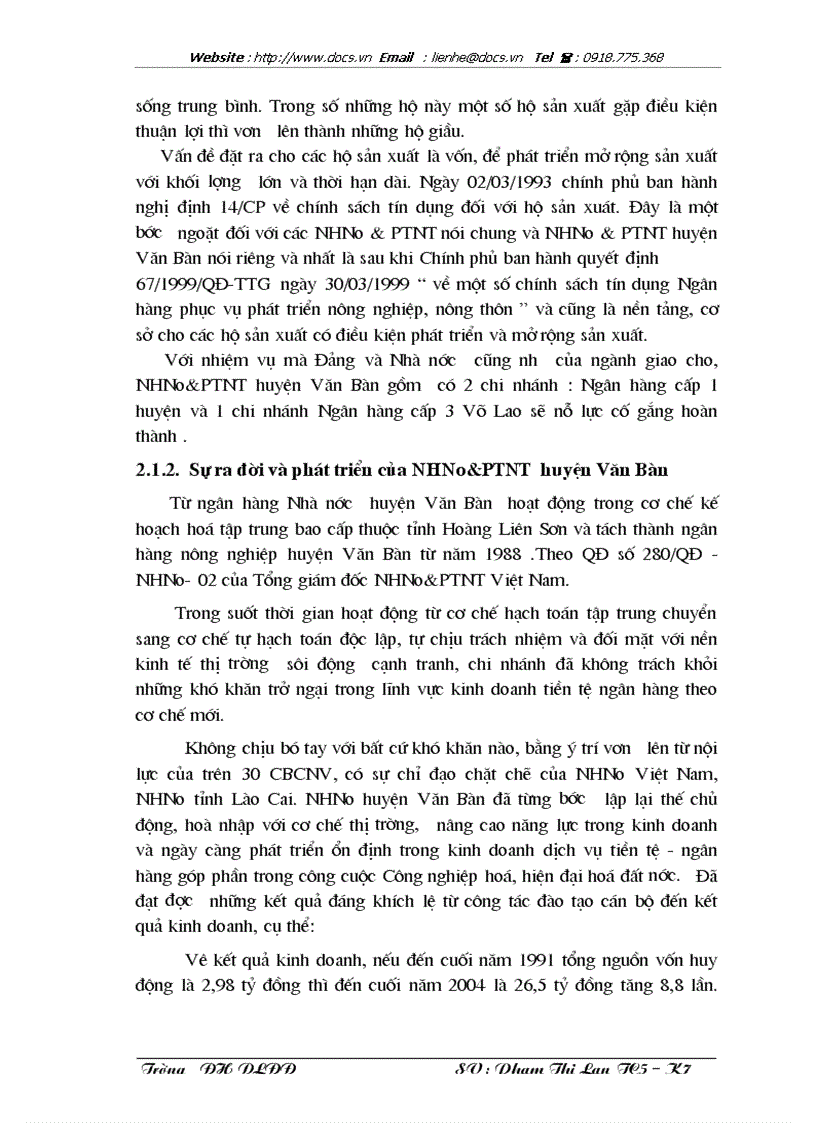 image for page Giải pháp nâng cao chất lượng tín dụng đối với hộ sản xuất tại Chi nhánh ngânhàng NHNo PTNT AgriBank huyện Văn Bàn