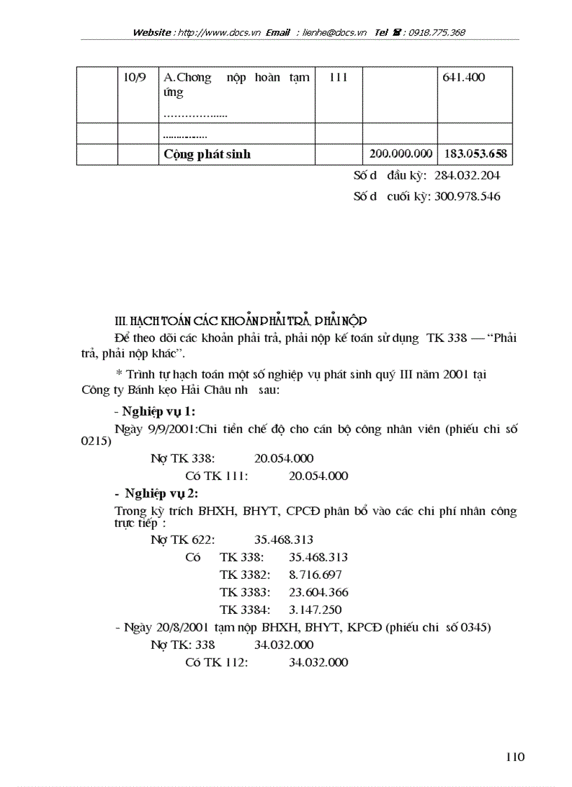 image for page Tổng hợp về công tác kế toán tại Công ty bánh kẹo Hải Châu