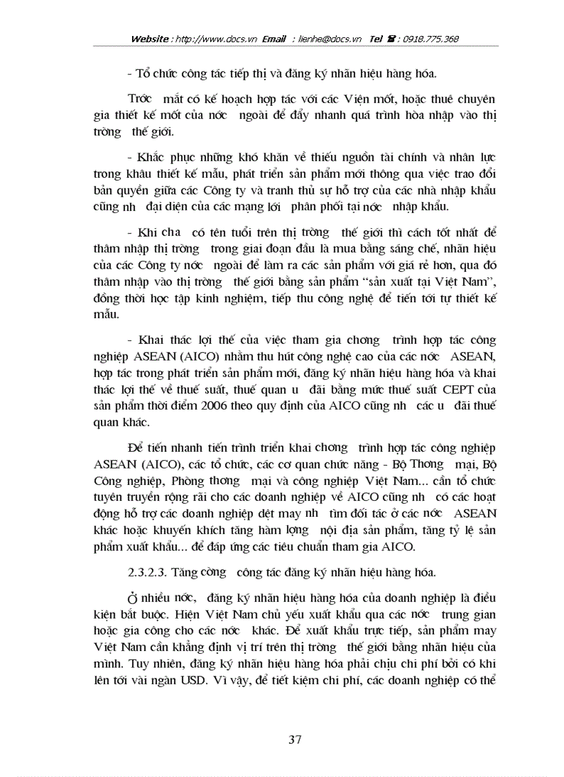 image for page Giải pháp thúc đẩy hoạt động kinh doanh xuất nhập khẩu của Công ty may Chiến Thắng