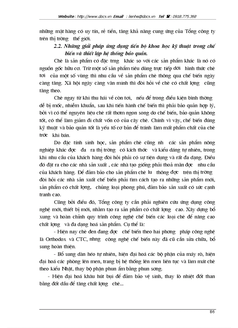 image for page Phương hướng và giải pháp nhằm đẩy mạnh hoạt động xuất khẩu chè tại Tổng Công Ty chè Việt Nam