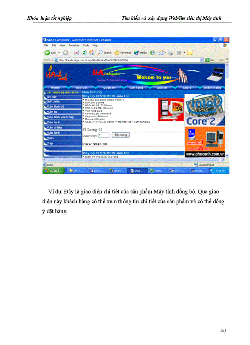 image for page Tìm hiểu và xây dựng WebSite siêu thị Máy tính