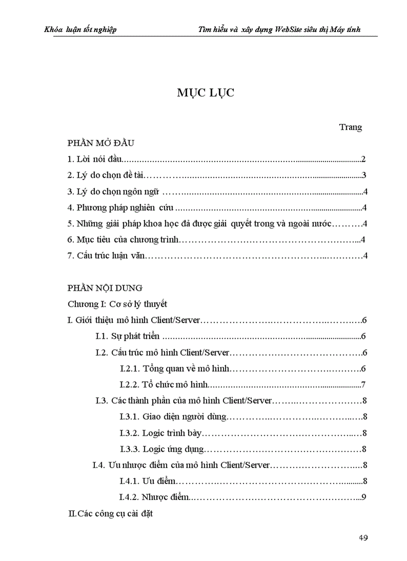 image for page Tìm hiểu và xây dựng WebSite siêu thị Máy tính