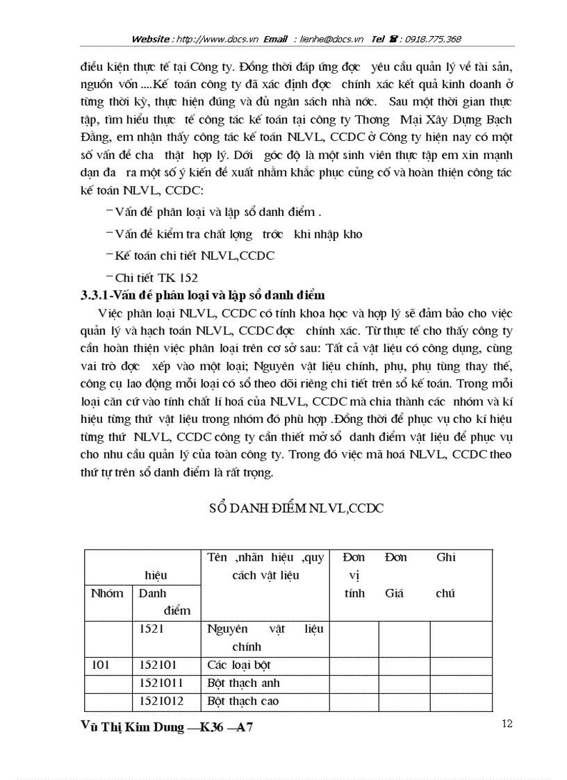 image for page Kế toán nguyên liệu vật liệu vật liệu và công cụ dụng cụ tại công ty Thương Mại Xây Dựng Bạch Đằng