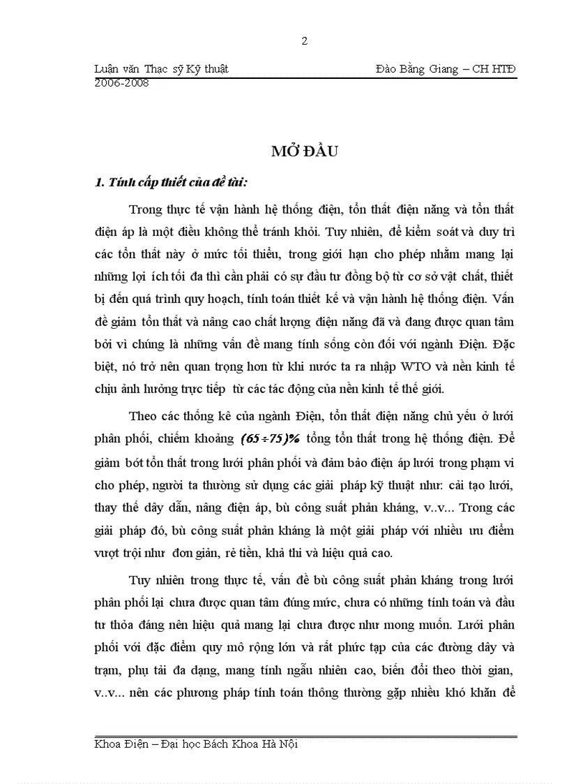 image for page Ứng dụng lý thuyết tập mờ giải quyết bài toán tối ưu hóa bù công suất phản kháng trong lưới phân phối