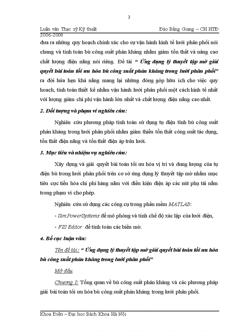 image for page Ứng dụng lý thuyết tập mờ giải quyết bài toán tối ưu hóa bù công suất phản kháng trong lưới phân phối