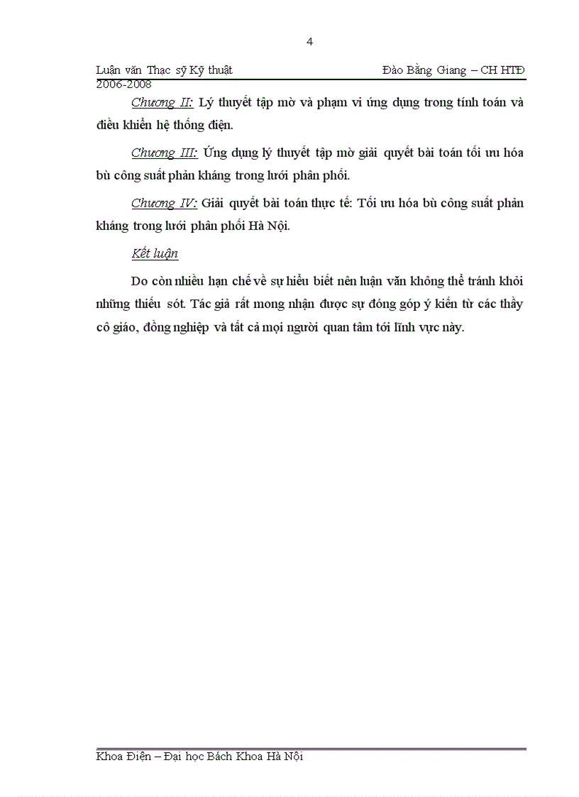 image for page Ứng dụng lý thuyết tập mờ giải quyết bài toán tối ưu hóa bù công suất phản kháng trong lưới phân phối