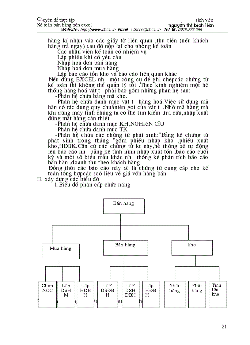 image for page Phân tích thiết kế CSDL của phân hệ kế toán bán hàng