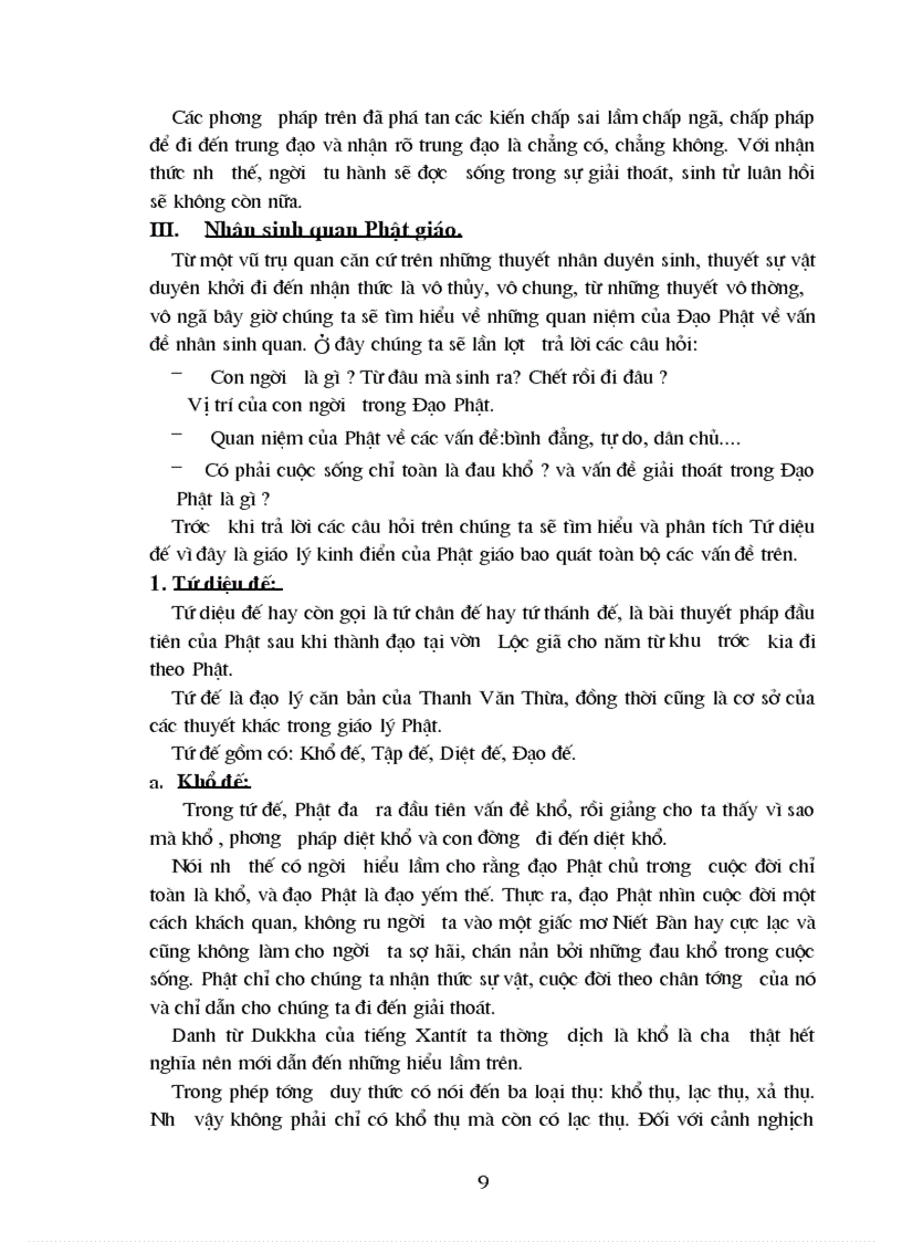 image for page Những quan điểm về nhân sinh quan Phật giáo