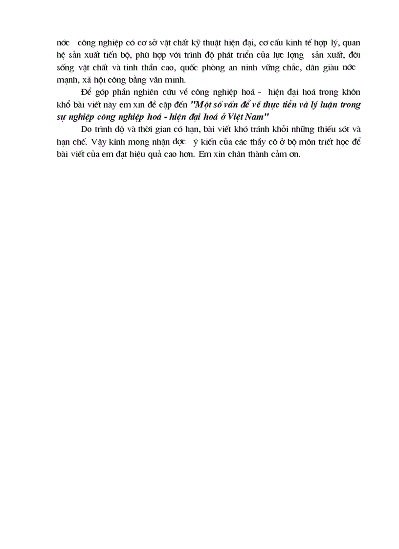 image for page Một số vấn để về thực tiễn và lý luận trong sự nghiệp công nghiệp hoá hiện đại hoá ở Việt Nam