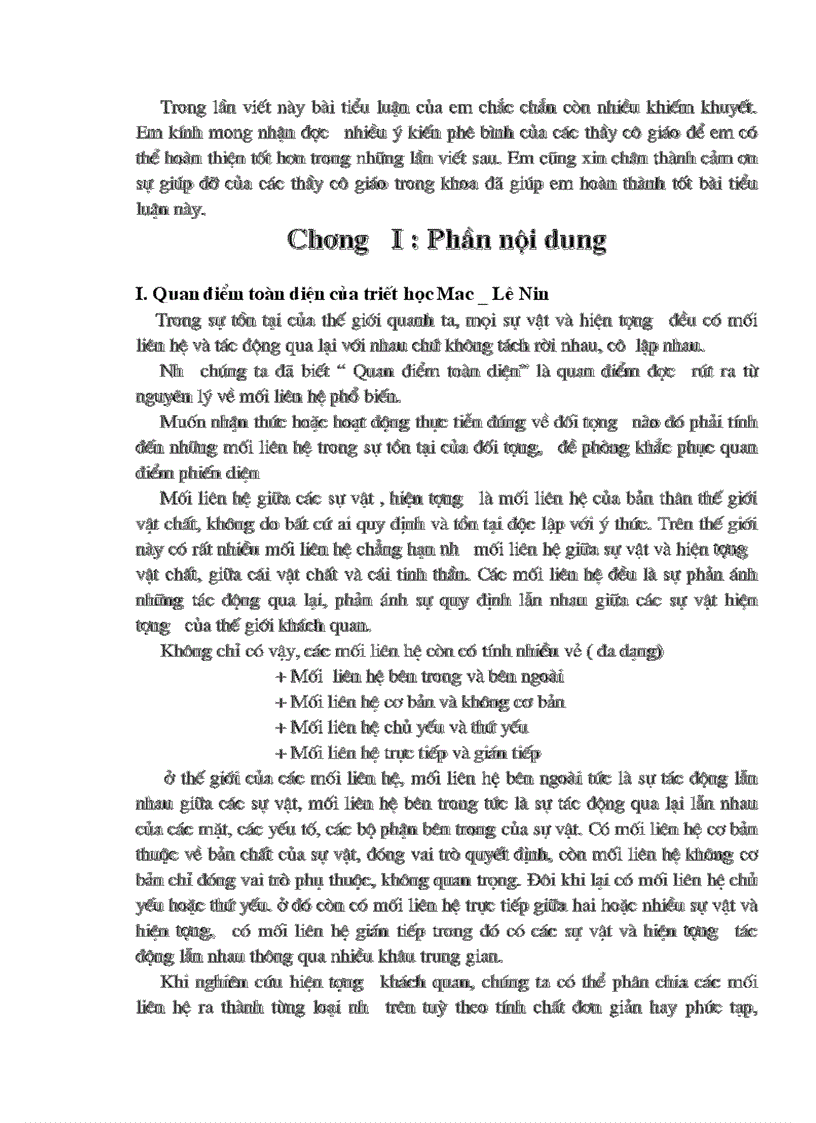 image for page Vận dụng quan điểm toàn diện của triết học Mác Lê Nin để giải thích nguyên nhân của vấn đề thất nghiệp của sinh viên sau khi ra trường