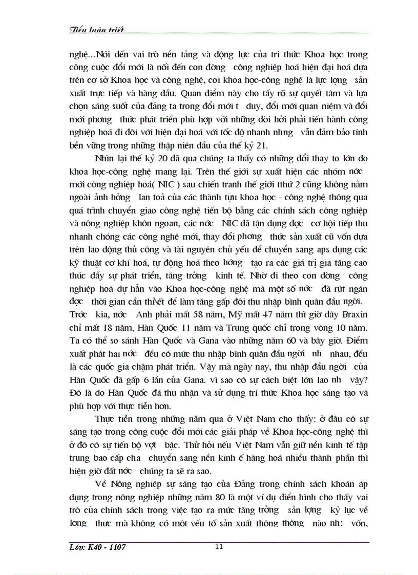 image for page Vai trò của tri thức khoa học đối với thực tiễn nước ta hiện nay