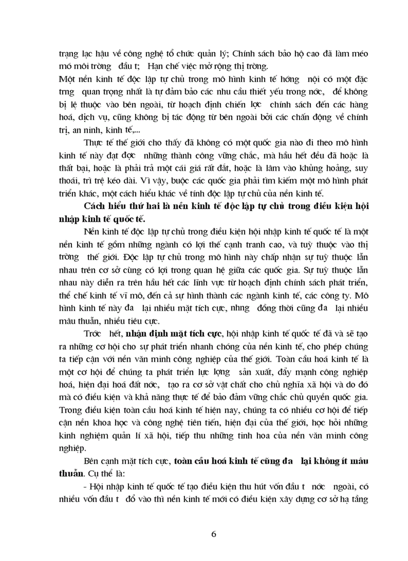 image for page Phép biện chứng về mâu thuẫn và việc phân tích mâu thuẫn giữa xây dựng kinh tế độc lập tự chủ với hội nhập kinh tế quốc tế