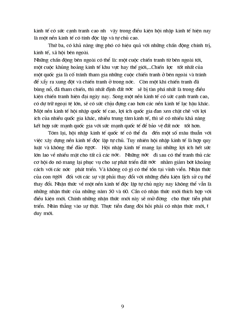 image for page Phép biện chứng về mâu thuẫn và việc phân tích mâu thuẫn giữa xây dựng kinh tế độc lập tự chủ với hội nhập kinh tế quốc tế