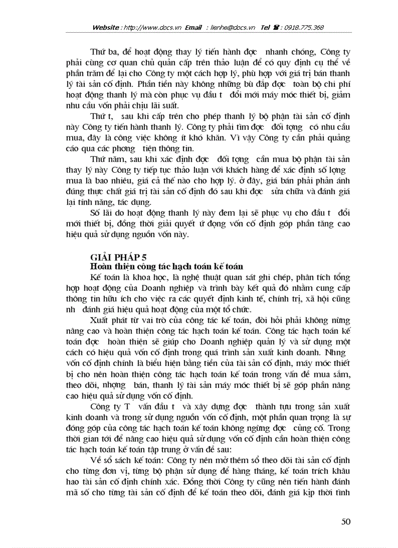 image for page Một số giải pháp nâng cao hiệu quả sử dụng vốn cố định của Công ty tư vấn đầu tư và xây dựng