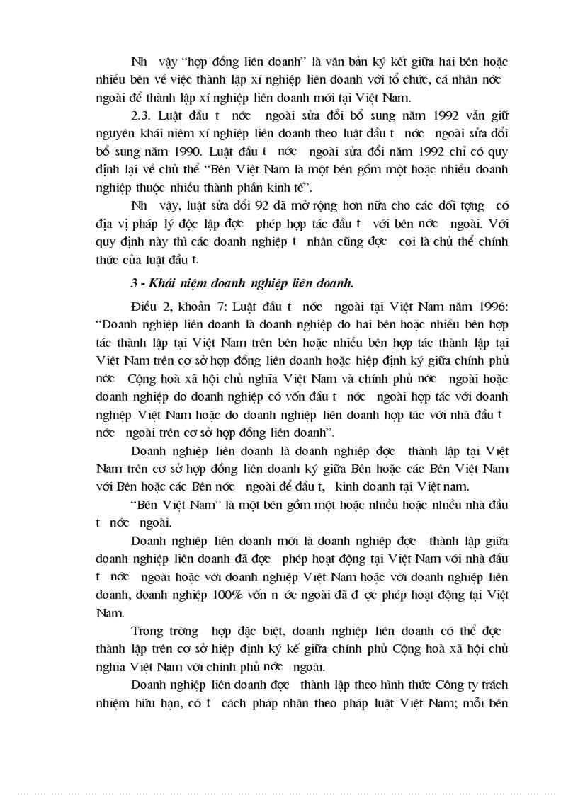 image for page Khái niệm doanh nghiệp liên doanh theo luật đầu tư nước ngoài tại việt nam