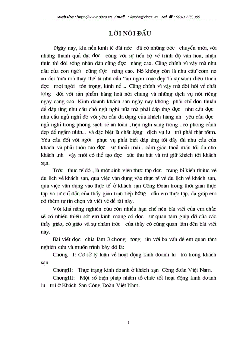 image for page Cơ sở lý luận về hoạt động kinh doanh lưu trú trong kinh doanh khách sạn