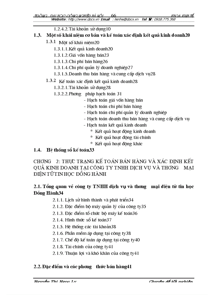 image for page Hoàn thiện kế toán bán hàng và xác định kết quả kinh doanh tại công ty TNHH dịch vụ và thương mại điện tử tin học Đồng Hành